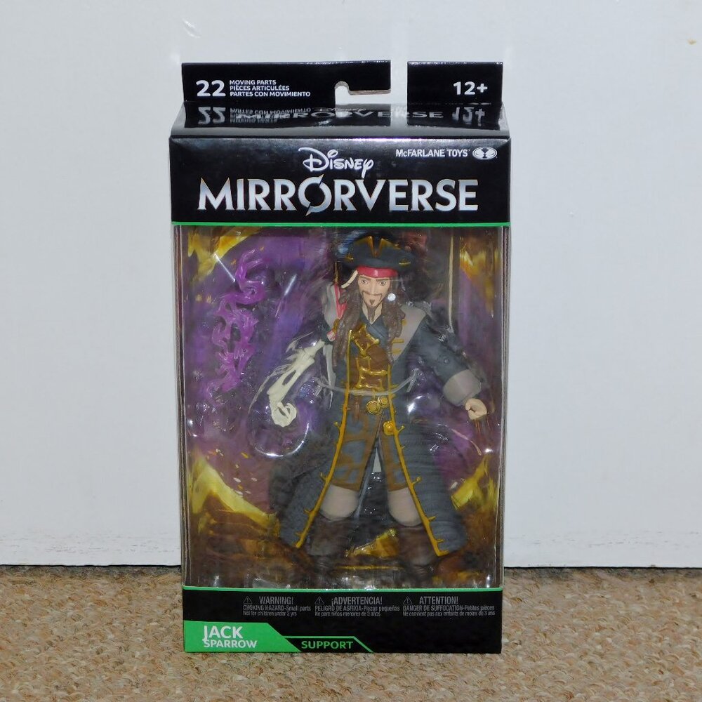 2021 McFarlane Disney Mirrorverse 7" Jack Sparrow (Support) Figure MIB Brand New
